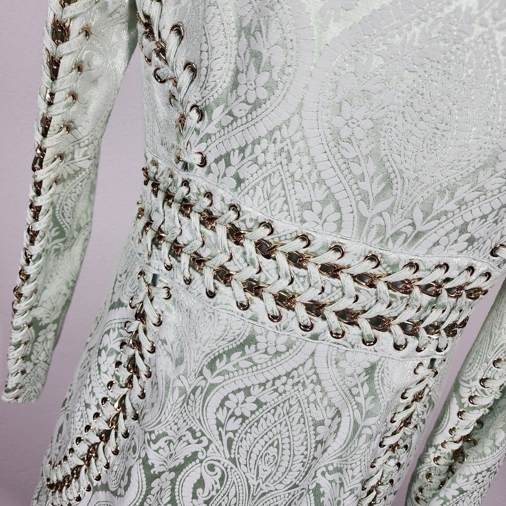 HOUSE OF CB PEYTON JACQUARD BODYCON DRESS - Picture 7 of 15
